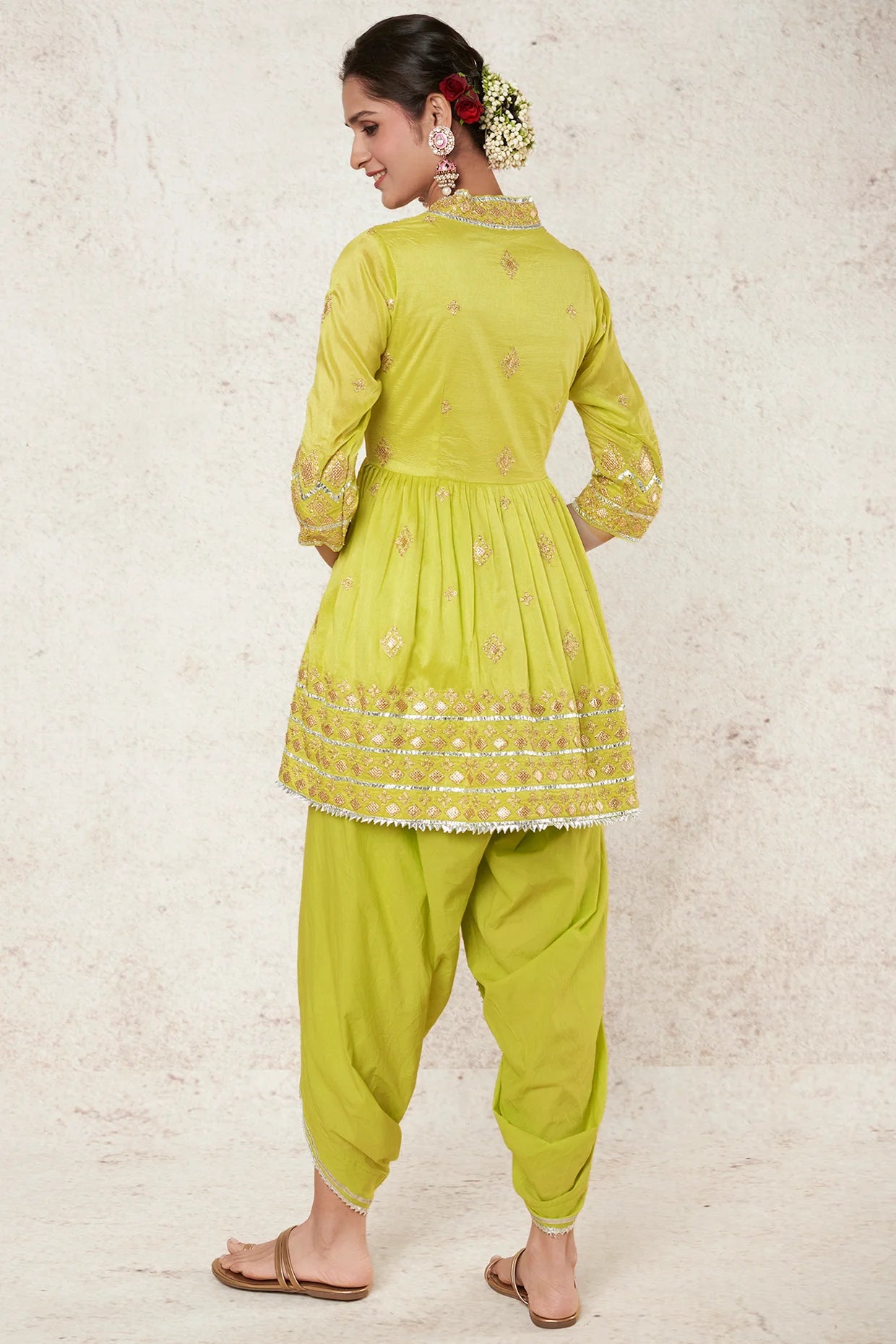 MINT GREEN DHOTI SET