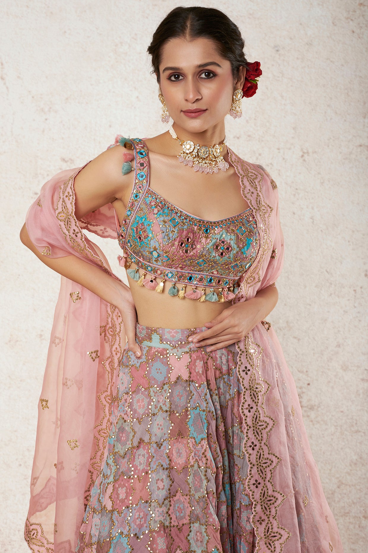 BLUSH PINK LEHENGA SET
