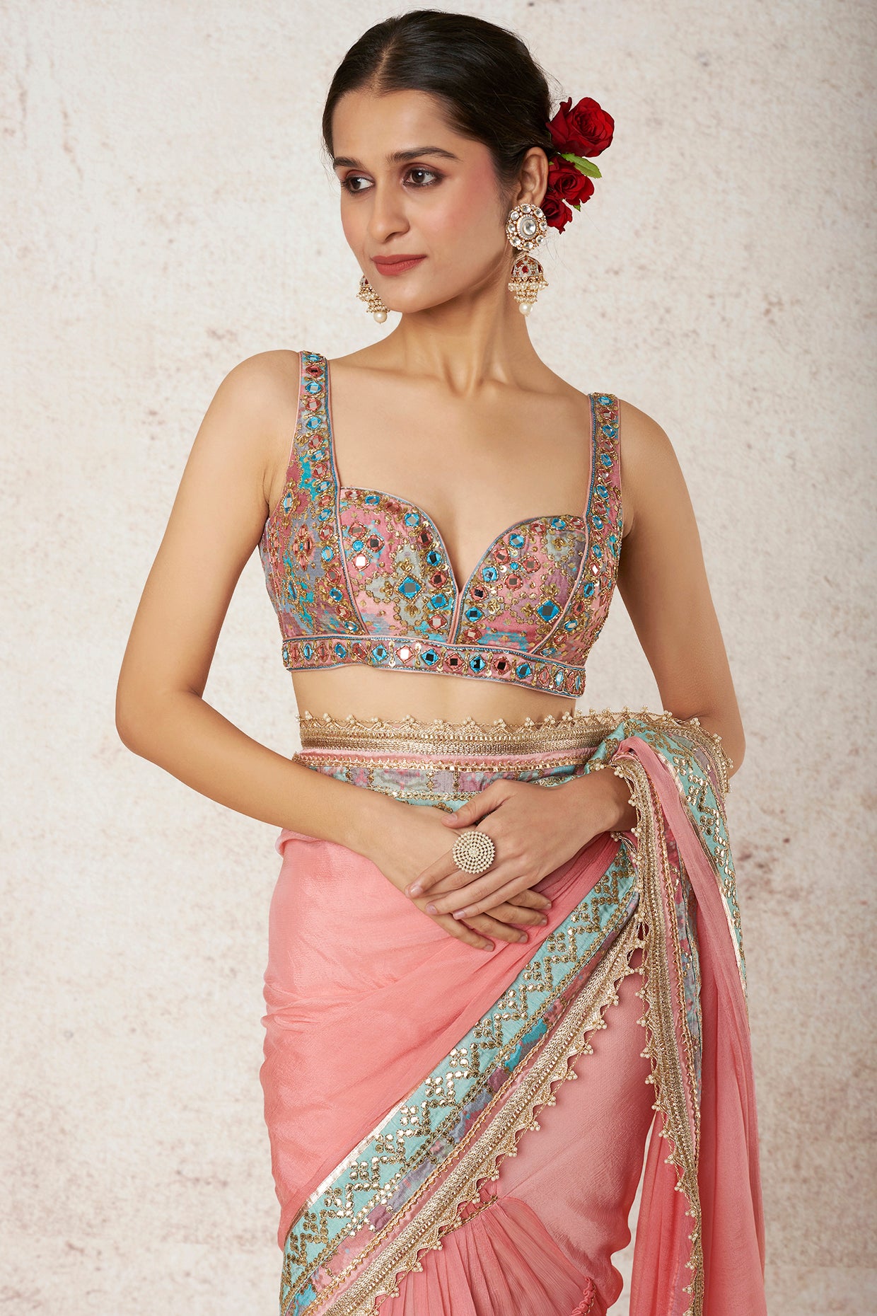 BLUSH PINK SAREE