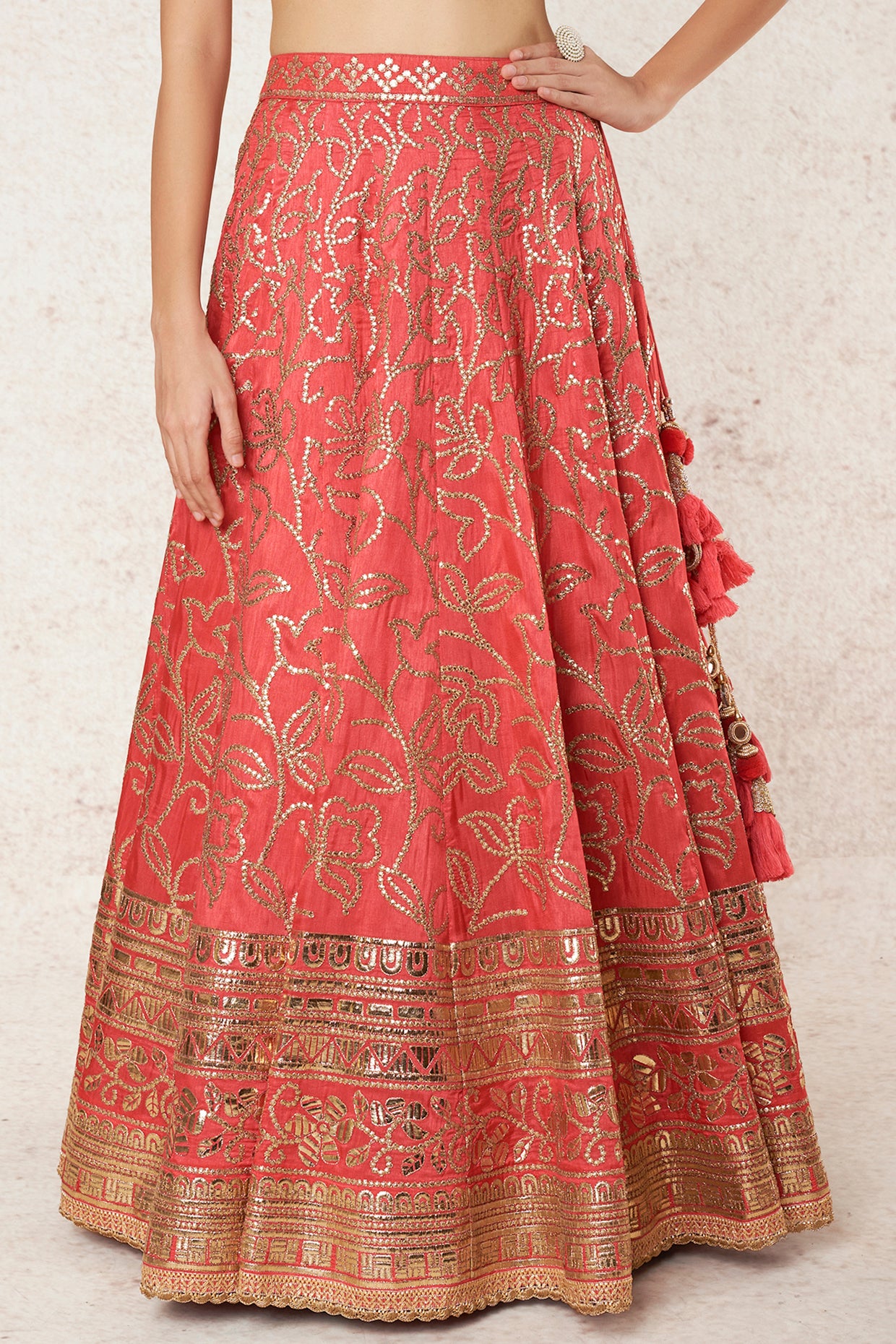 CORAL LEHENGA SET