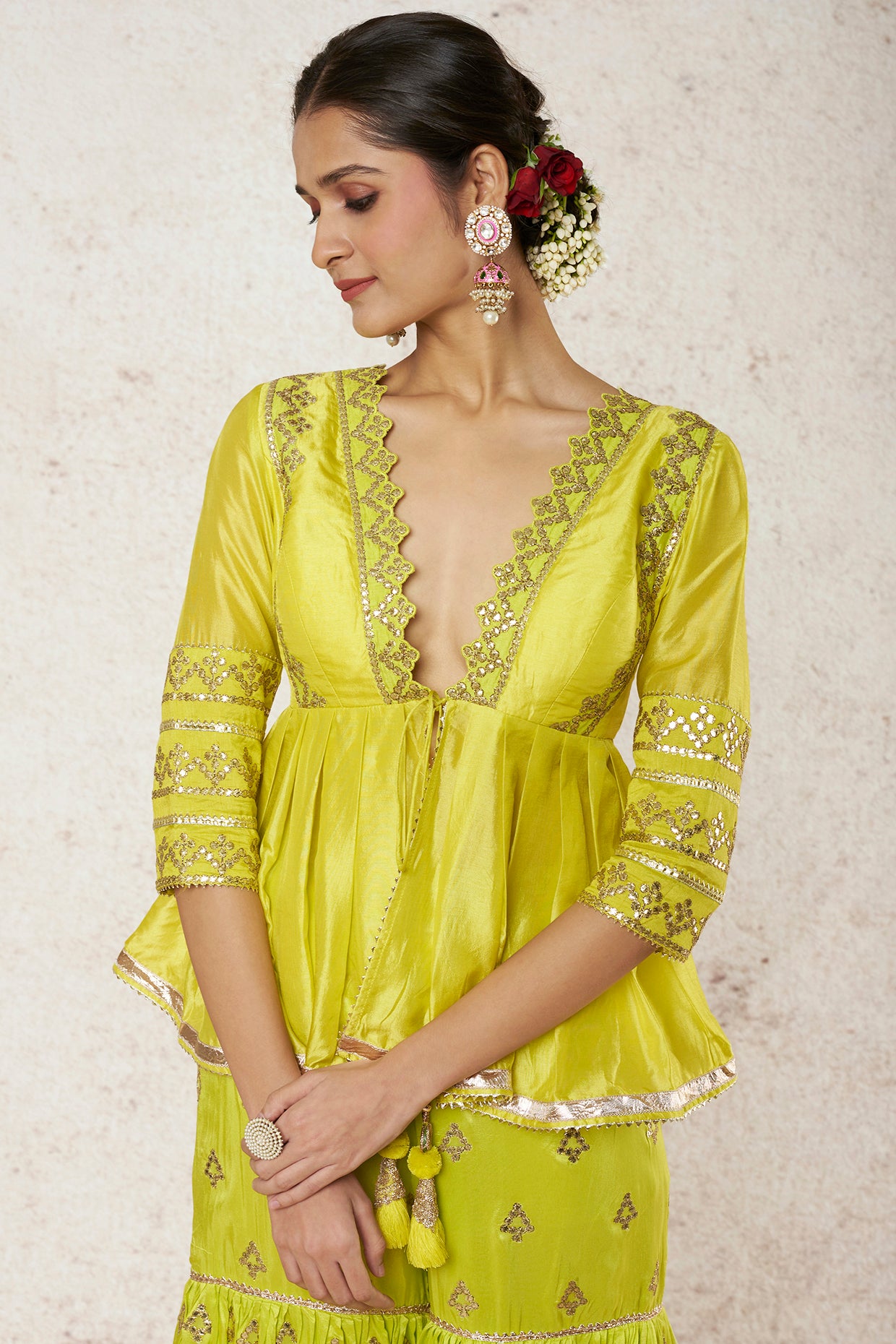 MINT GREEN SHARARA SET