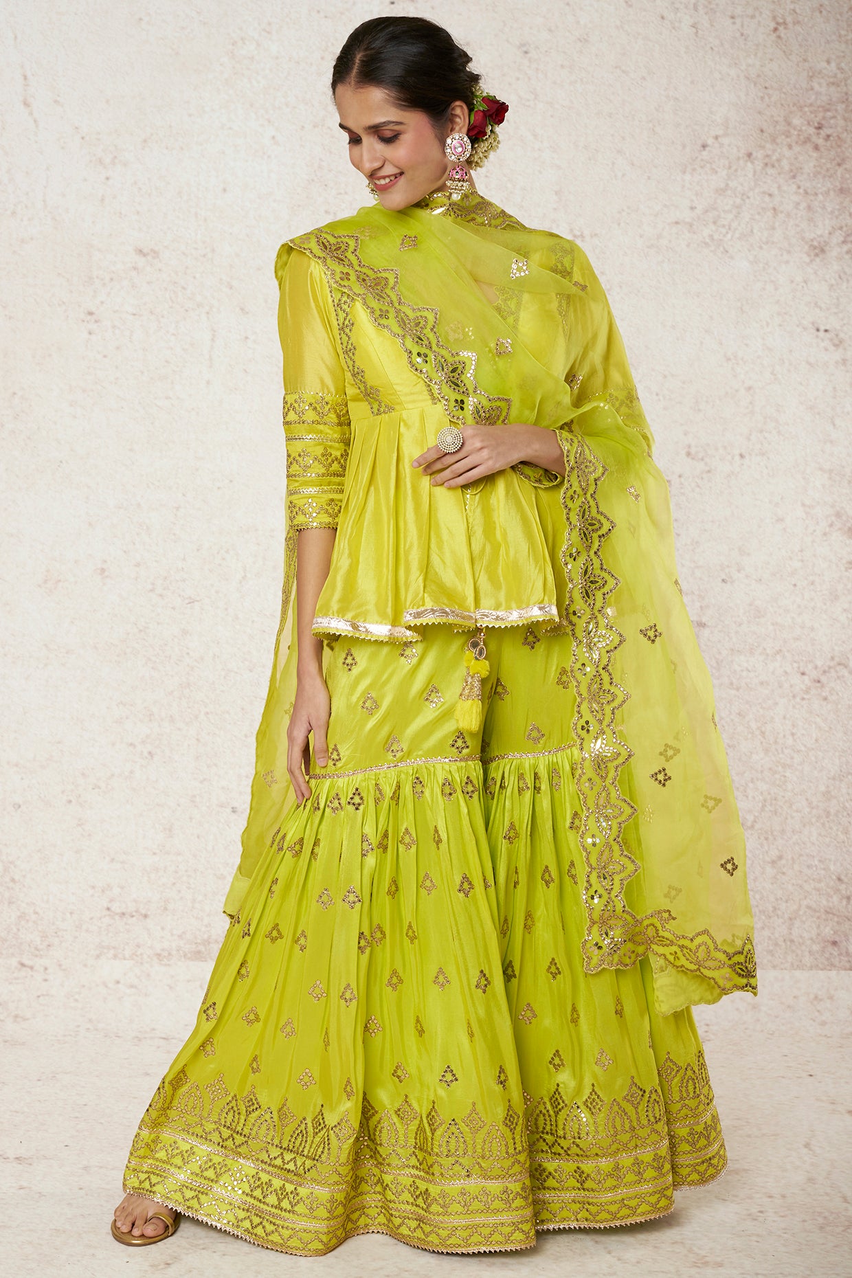MINT GREEN SHARARA SET