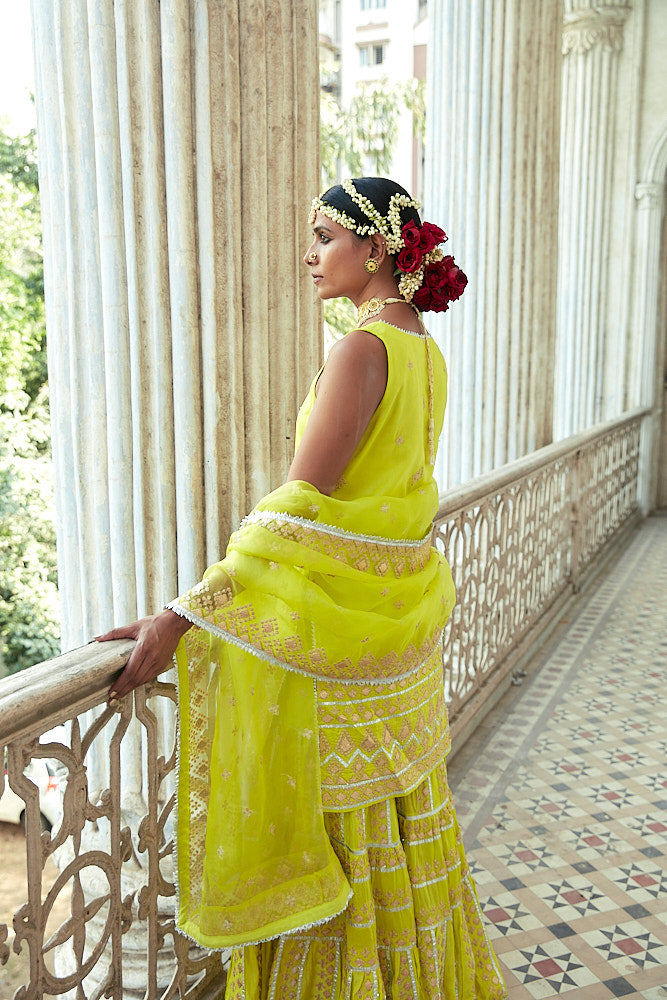 MINT GREEN SHARARA SET