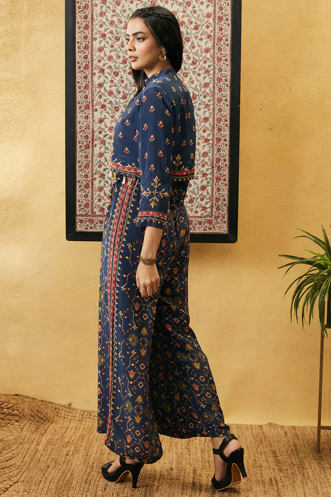 ZAHRA PRINTED JUMPSUIT WITH JACKET