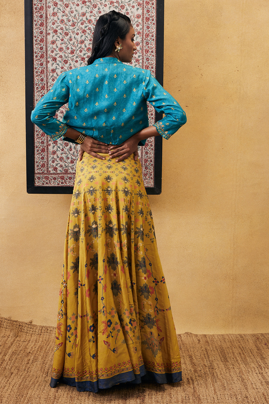 ZAHRA EMBROIDERED LEHENGA SET WITH JACKET