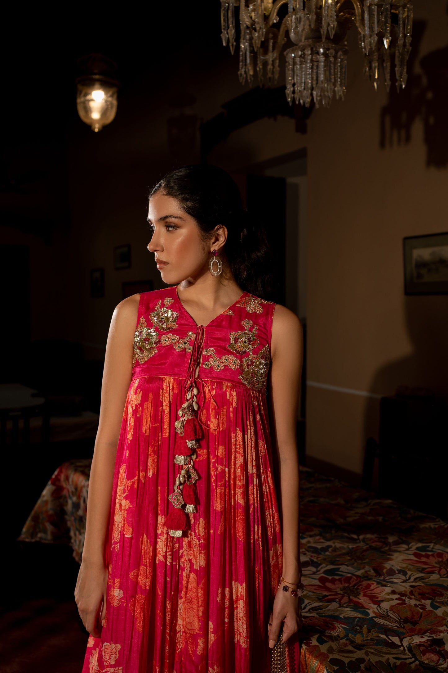 FLOURISHING FLORAL JAAL MAXI DRESS