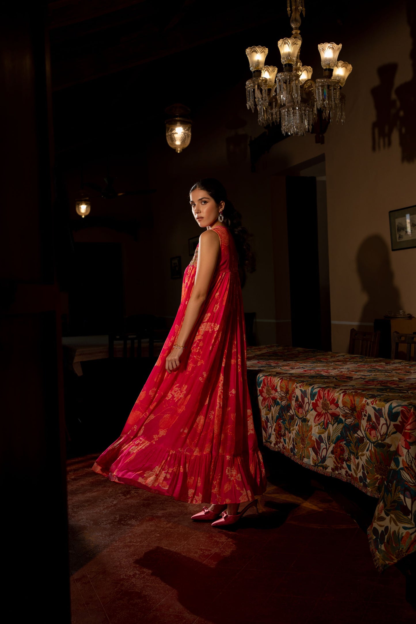 FLOURISHING FLORAL JAAL MAXI DRESS