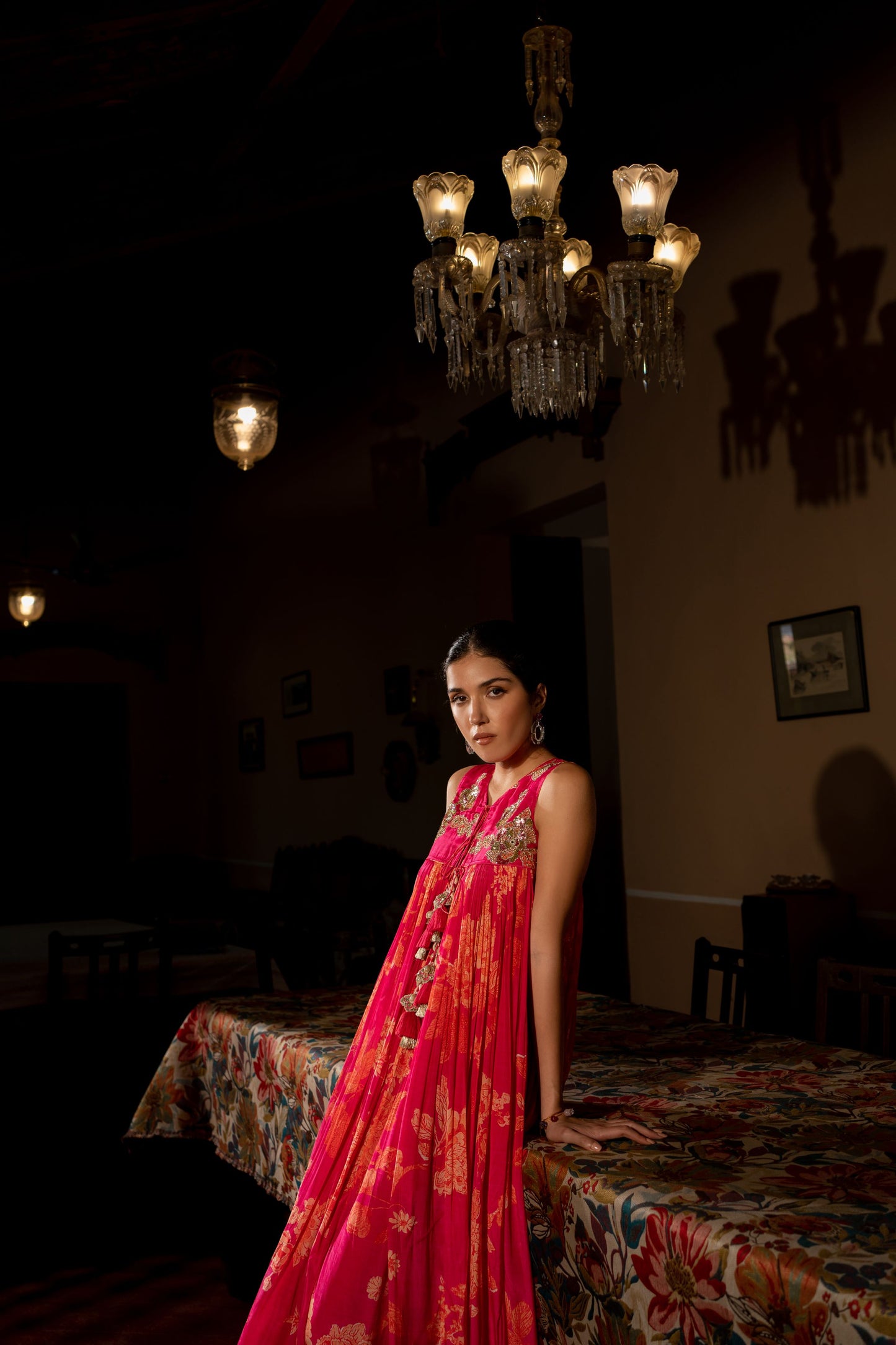 FLOURISHING FLORAL JAAL MAXI DRESS