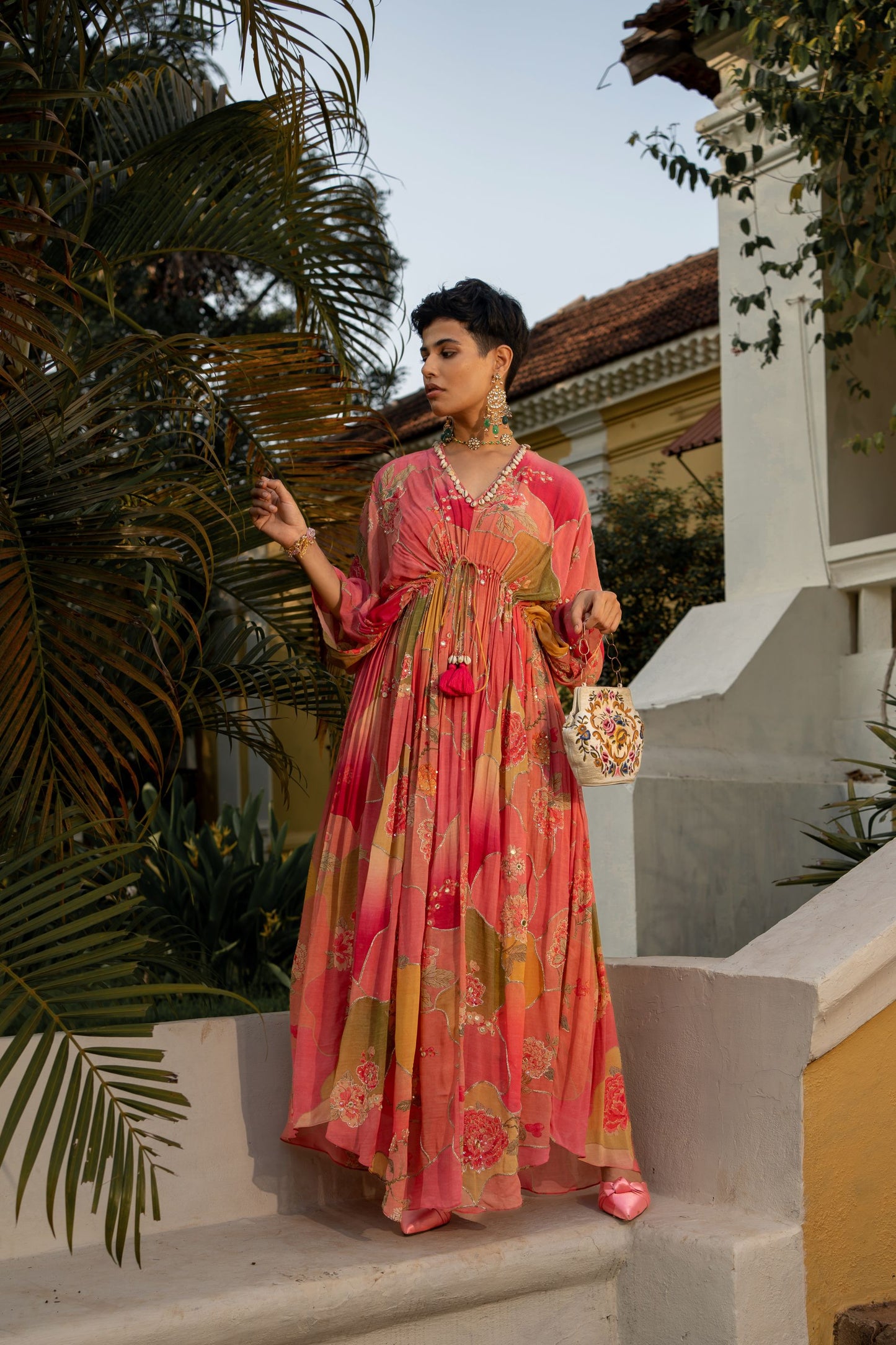 HINT OF BLUSH NASHA KAFTAN SET