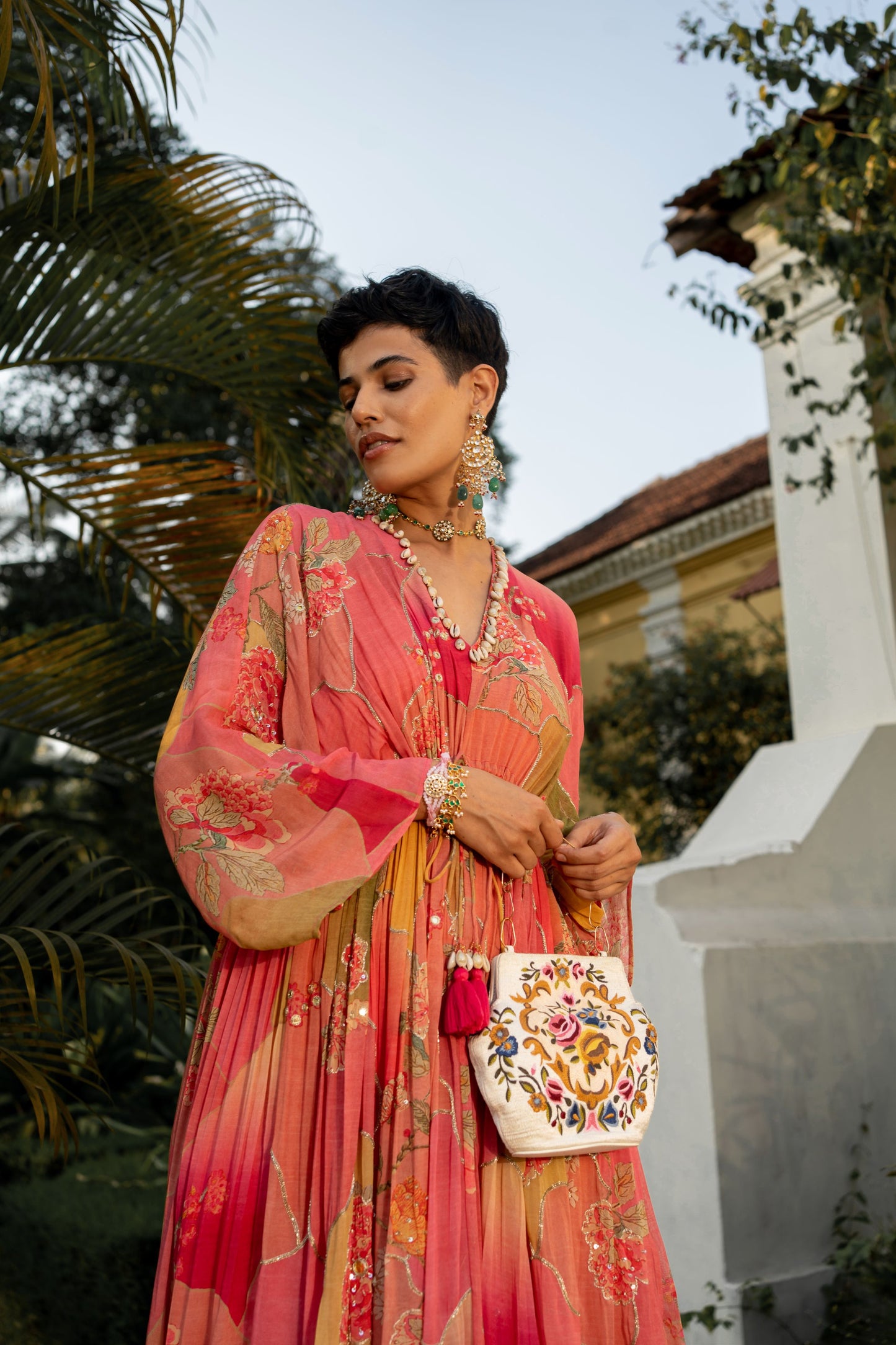 HINT OF BLUSH NASHA KAFTAN SET