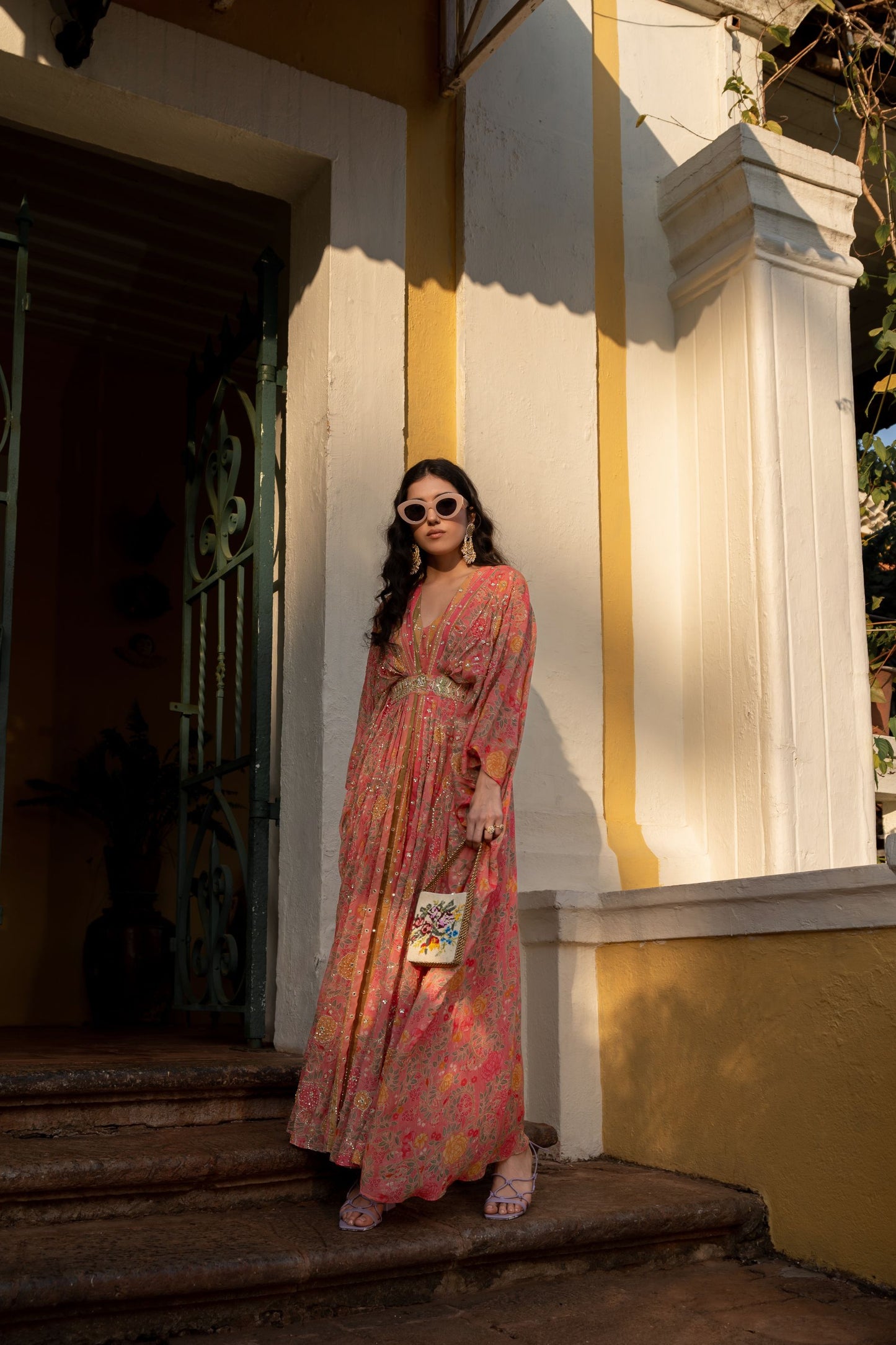 CHEERY BLOSSSAM KAFTAN SET