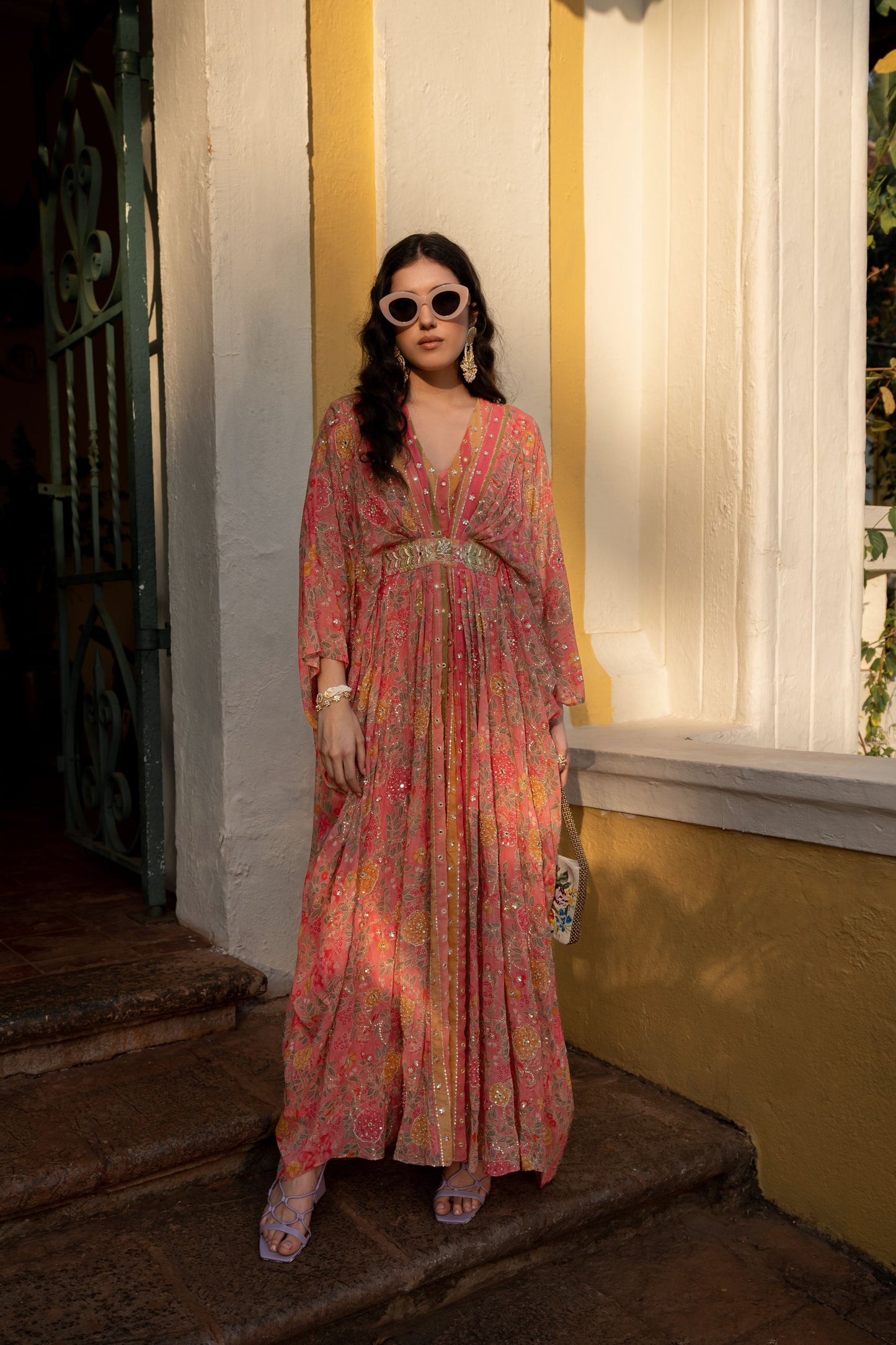 CHEERY BLOSSSAM KAFTAN SET