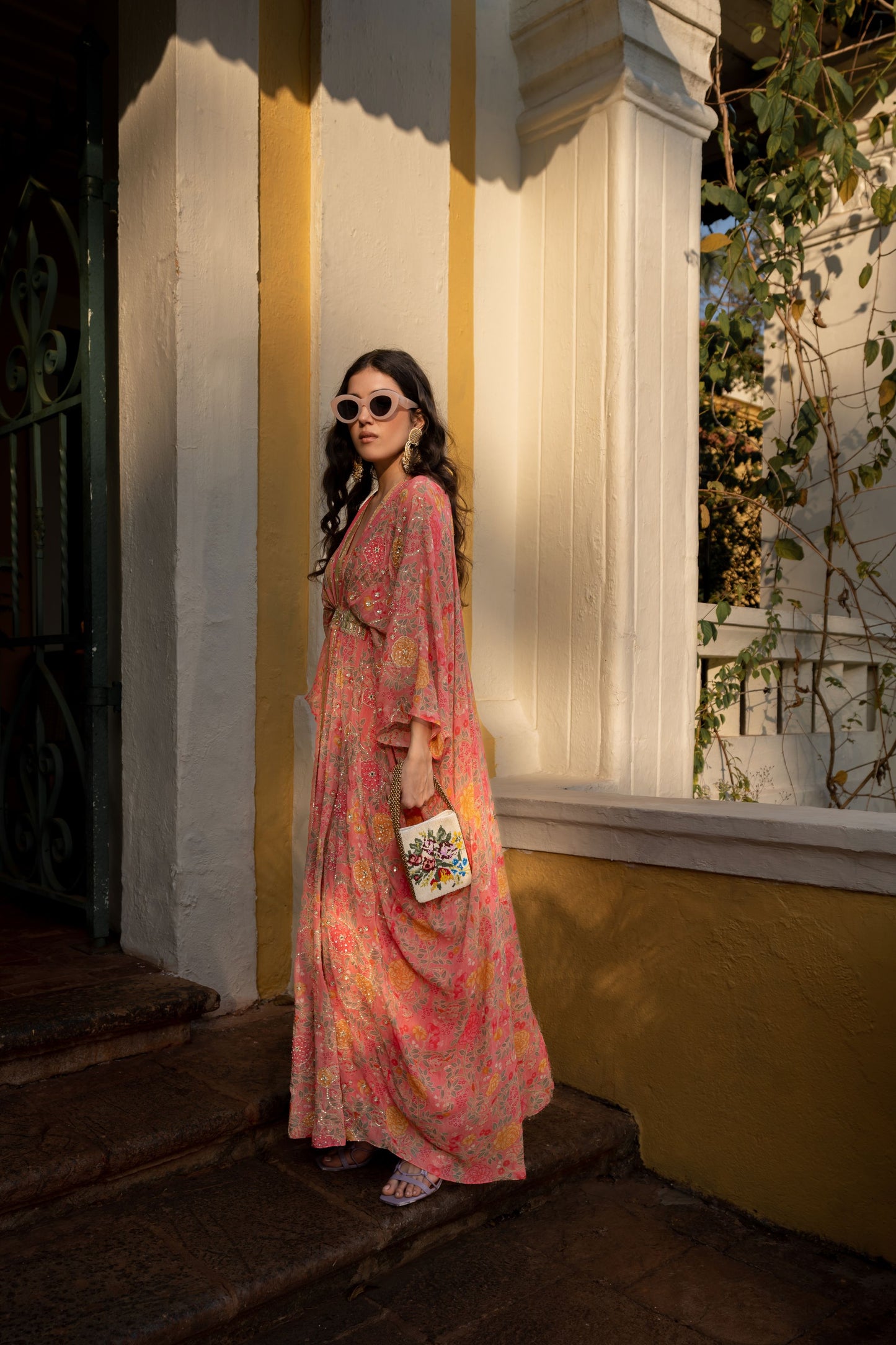 CHEERY BLOSSSAM KAFTAN SET