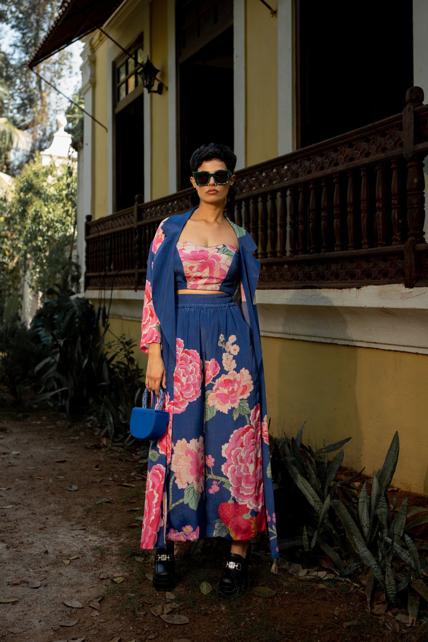 BLOOMING BIG FLORAL JACKET SET