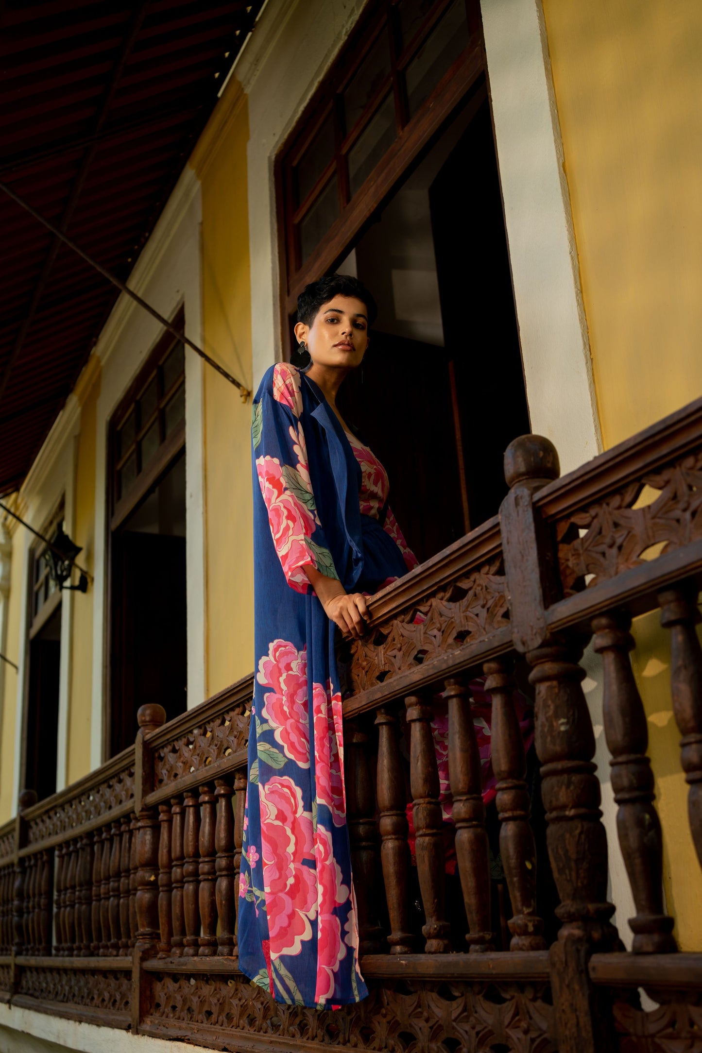 BLOOMING BIG FLORAL JACKET SET