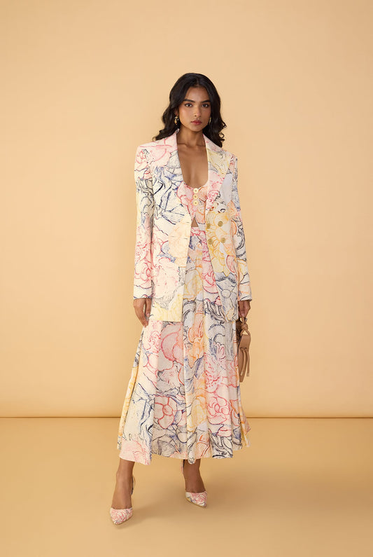 MIRANDA BLAZER,  DELFIE WAISTCOAT & POLINA TROUSERS