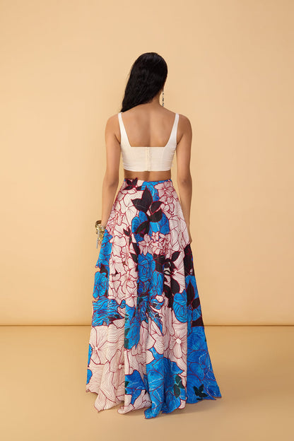 MALAIKA BUSTIER, SACHI LEHENGA SKIRT & SCALLOP DUPATTA
