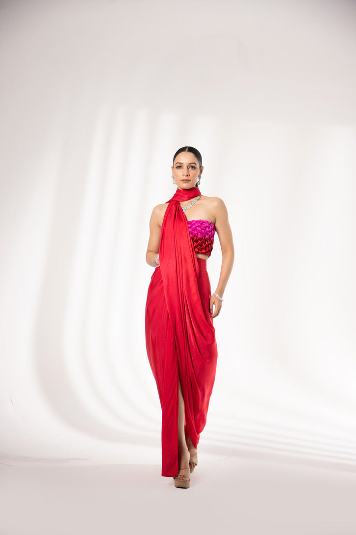 ONYX - BUSTIER WITH SAREE