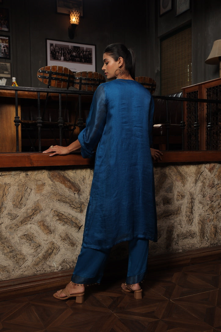 ZIYA 2 - ORGANZA A-LINE KURTA WITH PANT