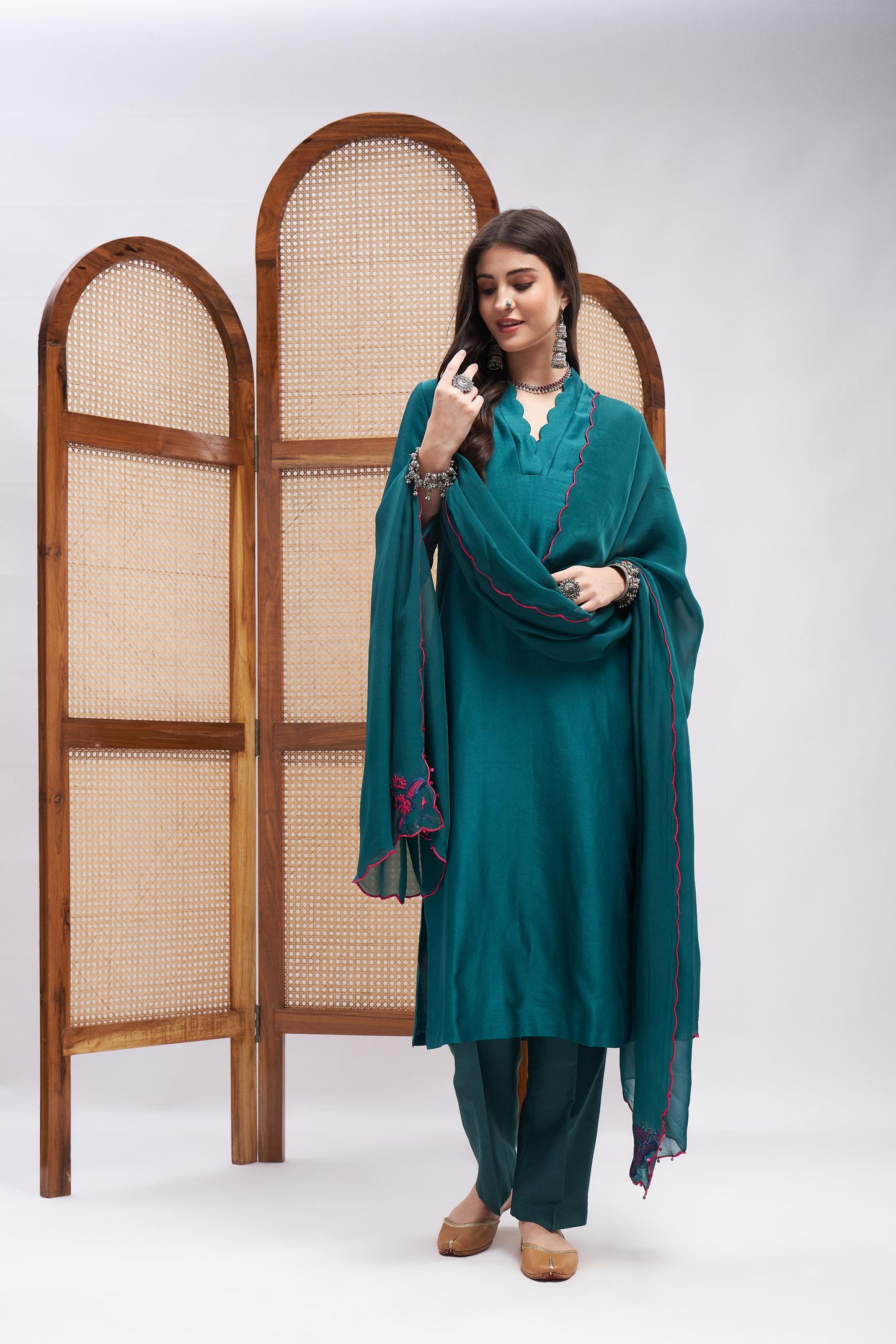 RESHAM KURTA SET