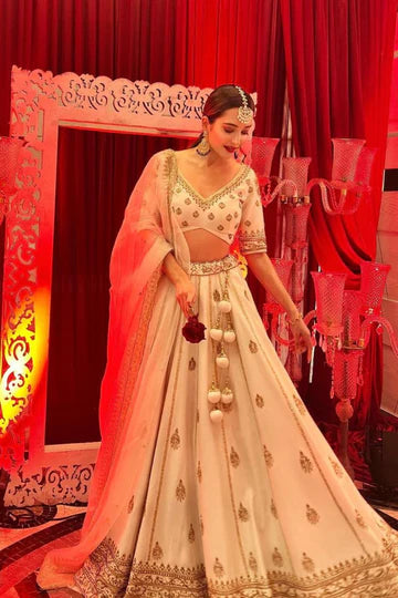 PEARL WHITE LEHENGA SET