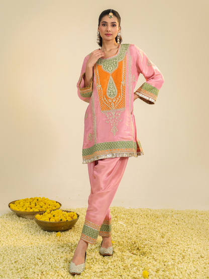 PINK RAAG KURTA SET