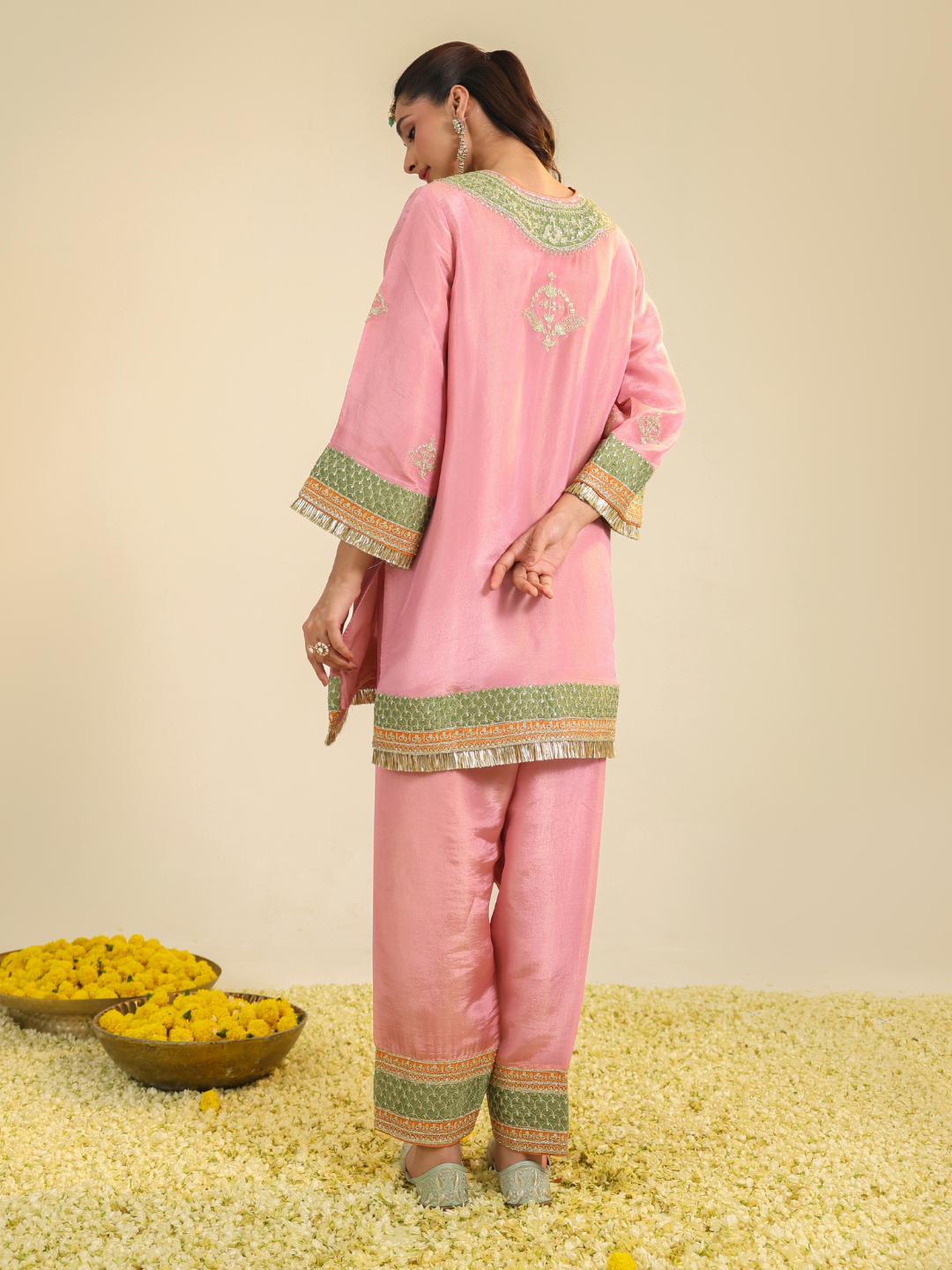 PINK RAAG KURTA SET