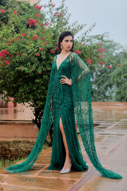 EMERALD GREEN GOWN