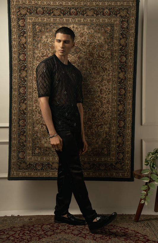 BLACK T-SHIRT SET