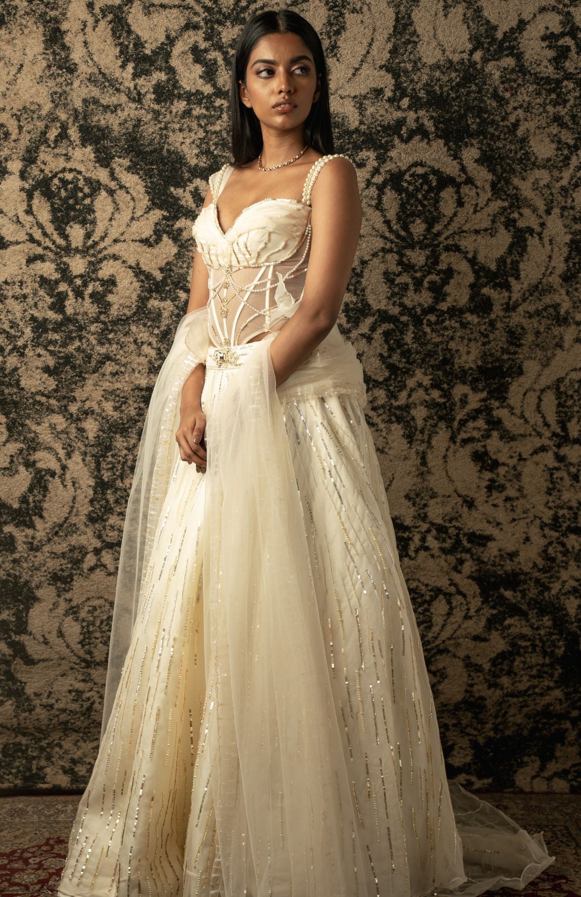 IVORY SKIRT SET