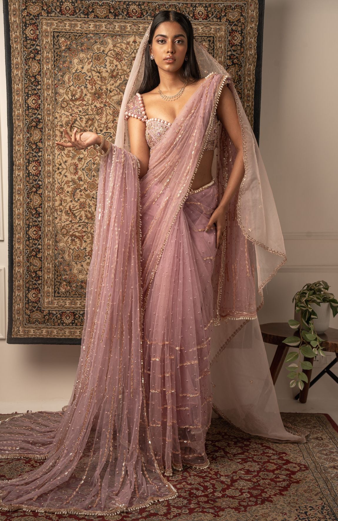 LILAC  SAREE