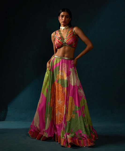 FUSHIA PINK LEHENGA SET