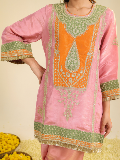 PINK RAAG KURTA SET