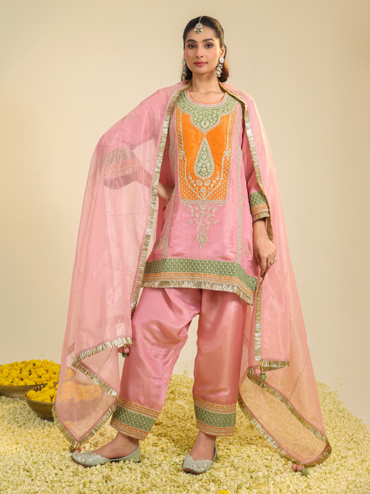 PINK RAAG KURTA SET