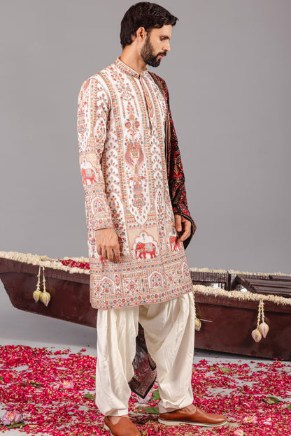 MUGHAL IVORY KURTA SET