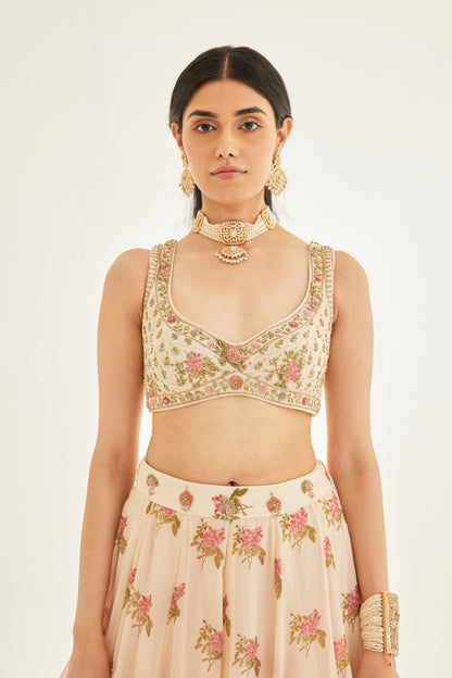 PAPYRUS WHITE LEHENGA SET