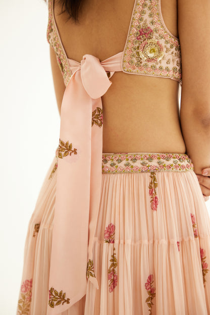 SHELL PINK LEHENGA SET