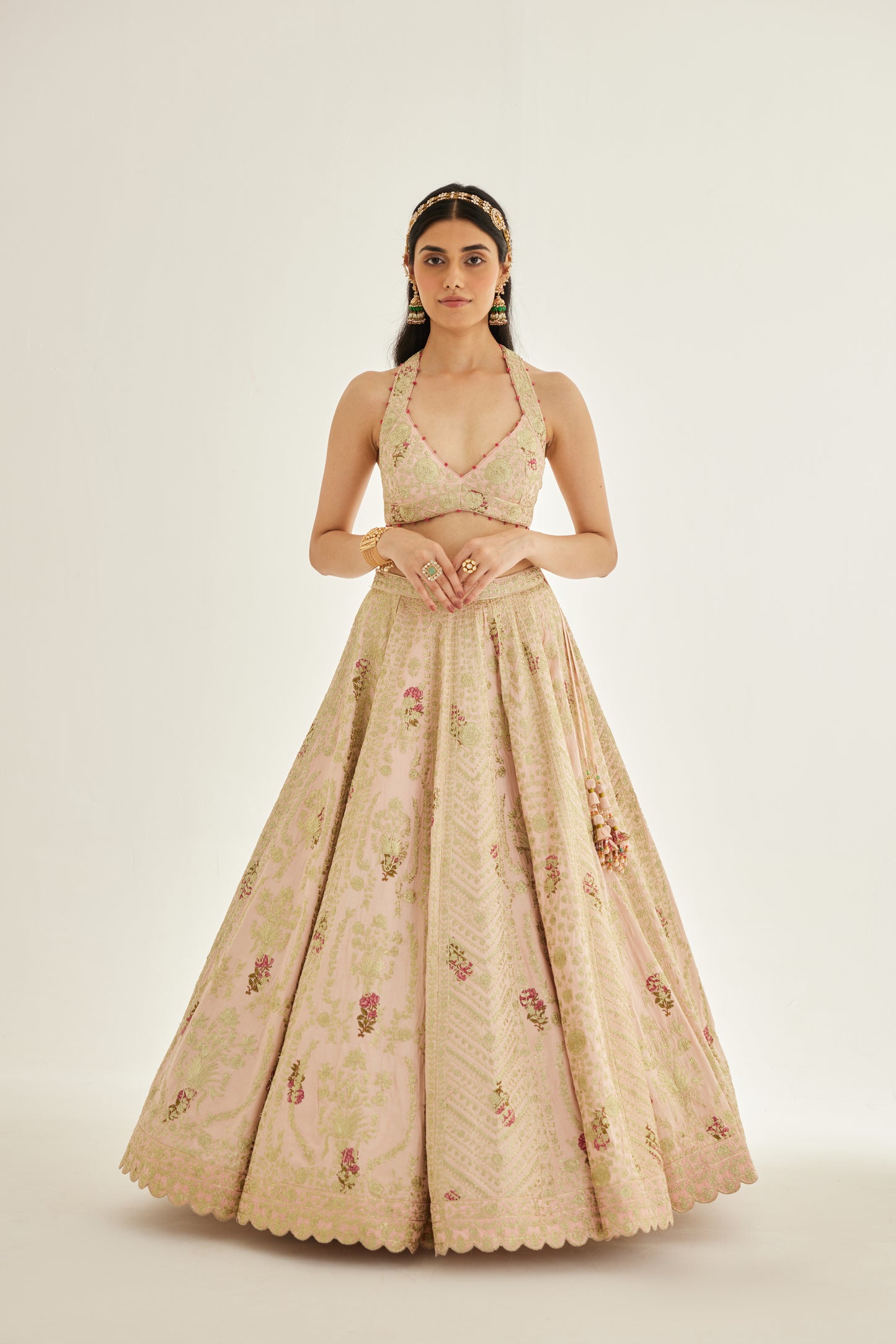 SHELL PINK LEHENGA SET