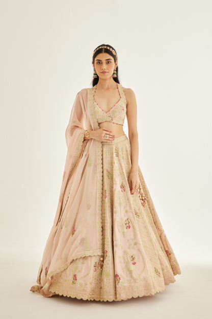 SHELL PINK LEHENGA SET