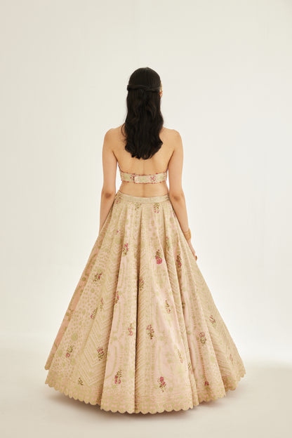 SHELL PINK LEHENGA SET