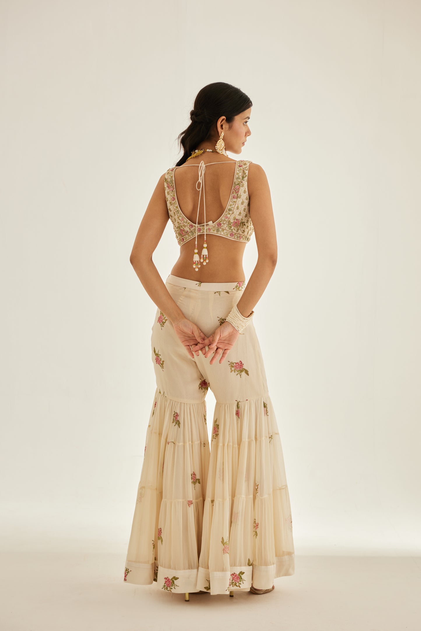 PAPYRUS WHITE SHARARA SET