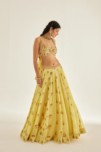 SUNSHINE YELLOW LEHENGA SET