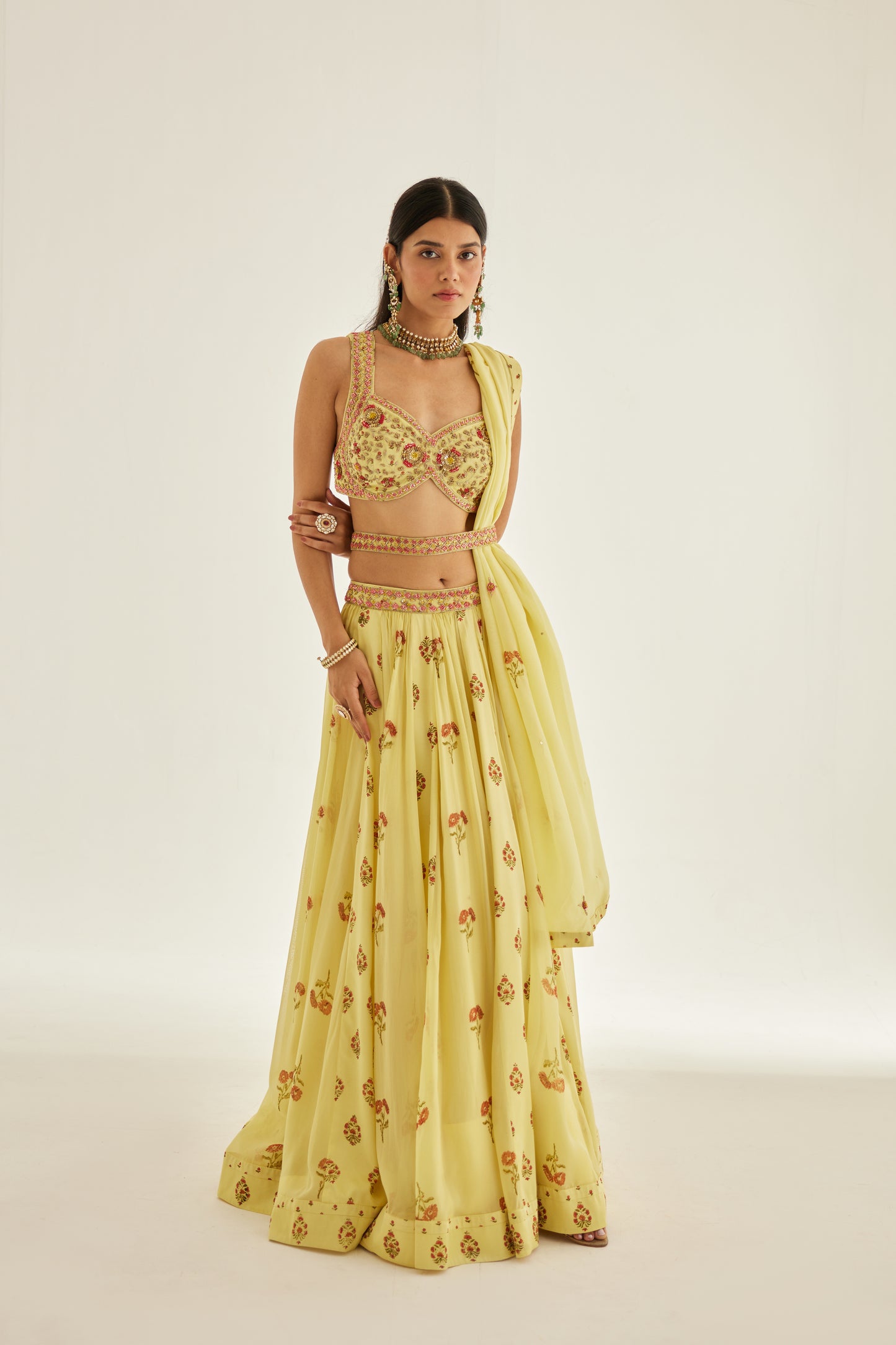 SUNSHINE YELLOW LEHENGA SET