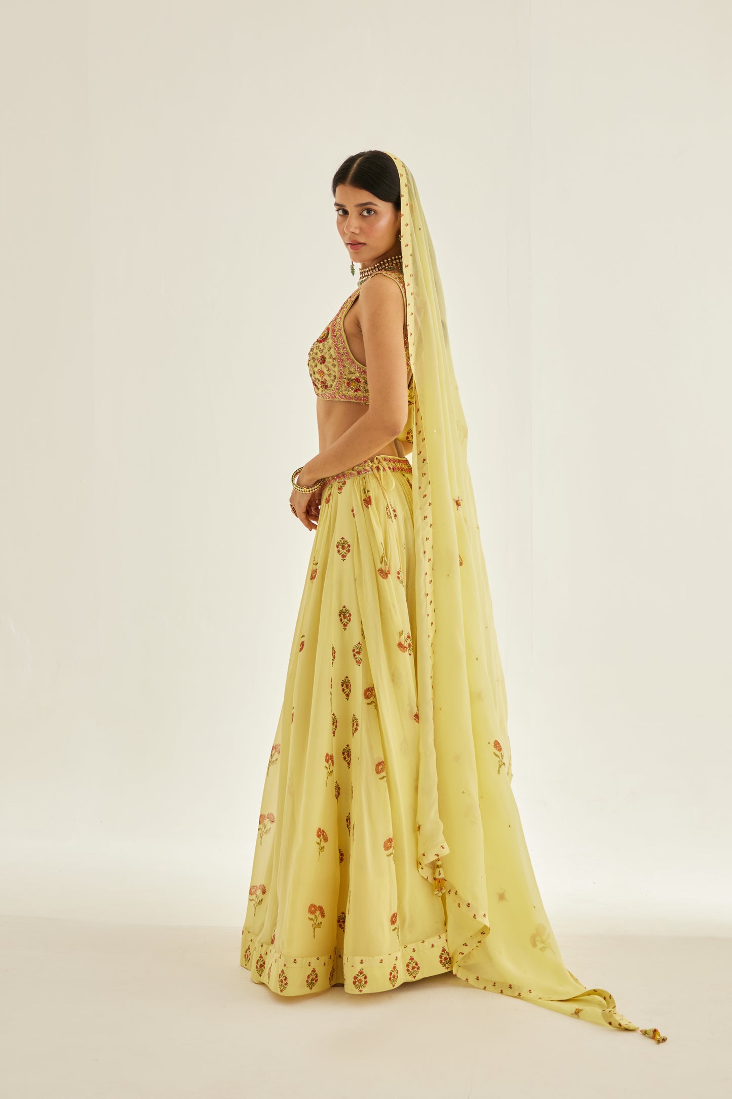 SUNSHINE YELLOW LEHENGA SET