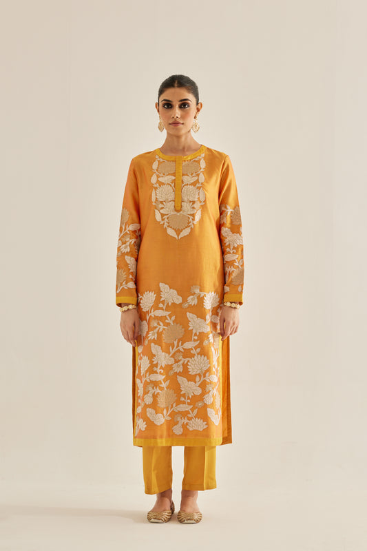 MUSTARD YELLOW KURTA SET