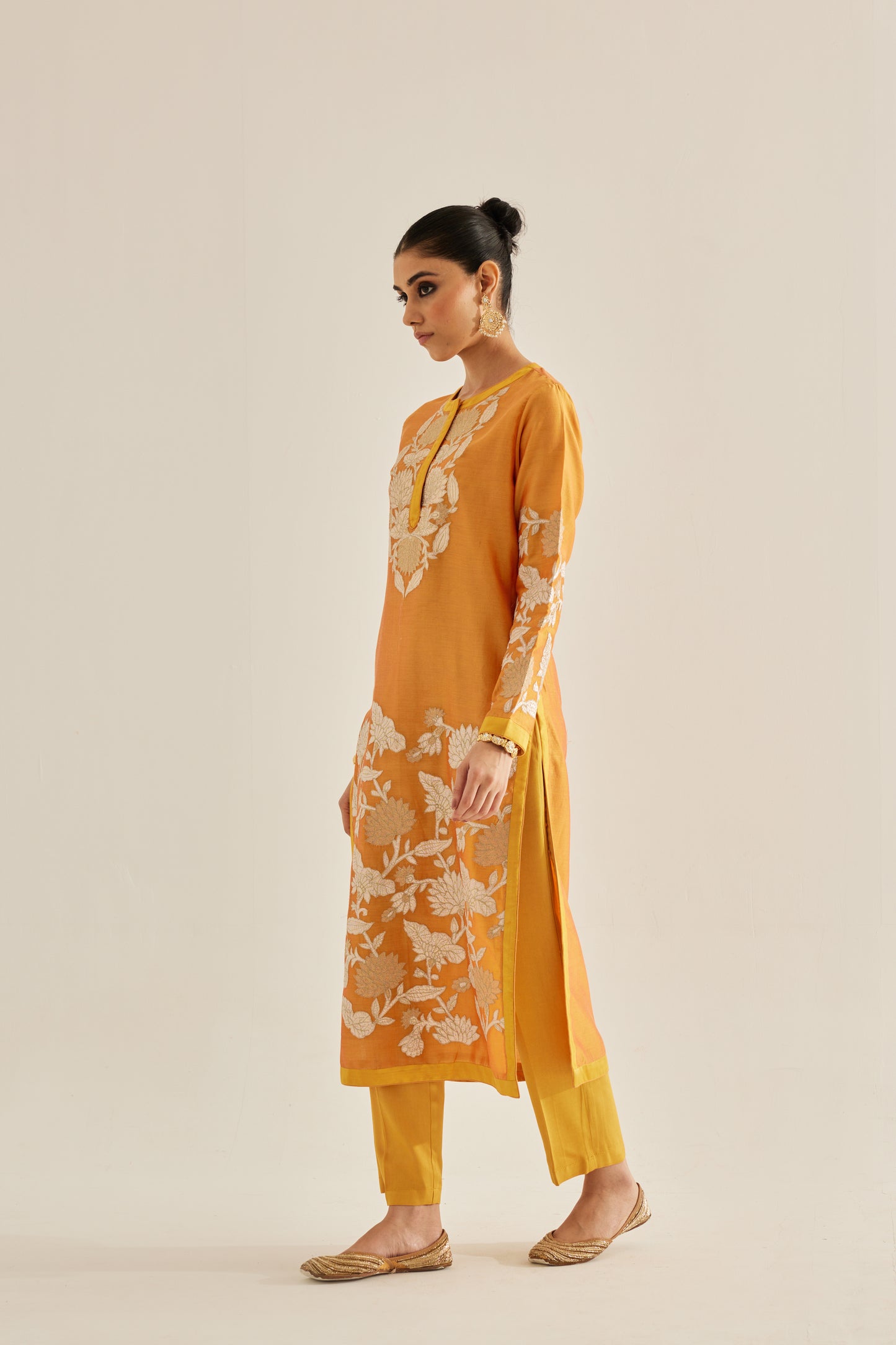 MUSTARD YELLOW KURTA SET