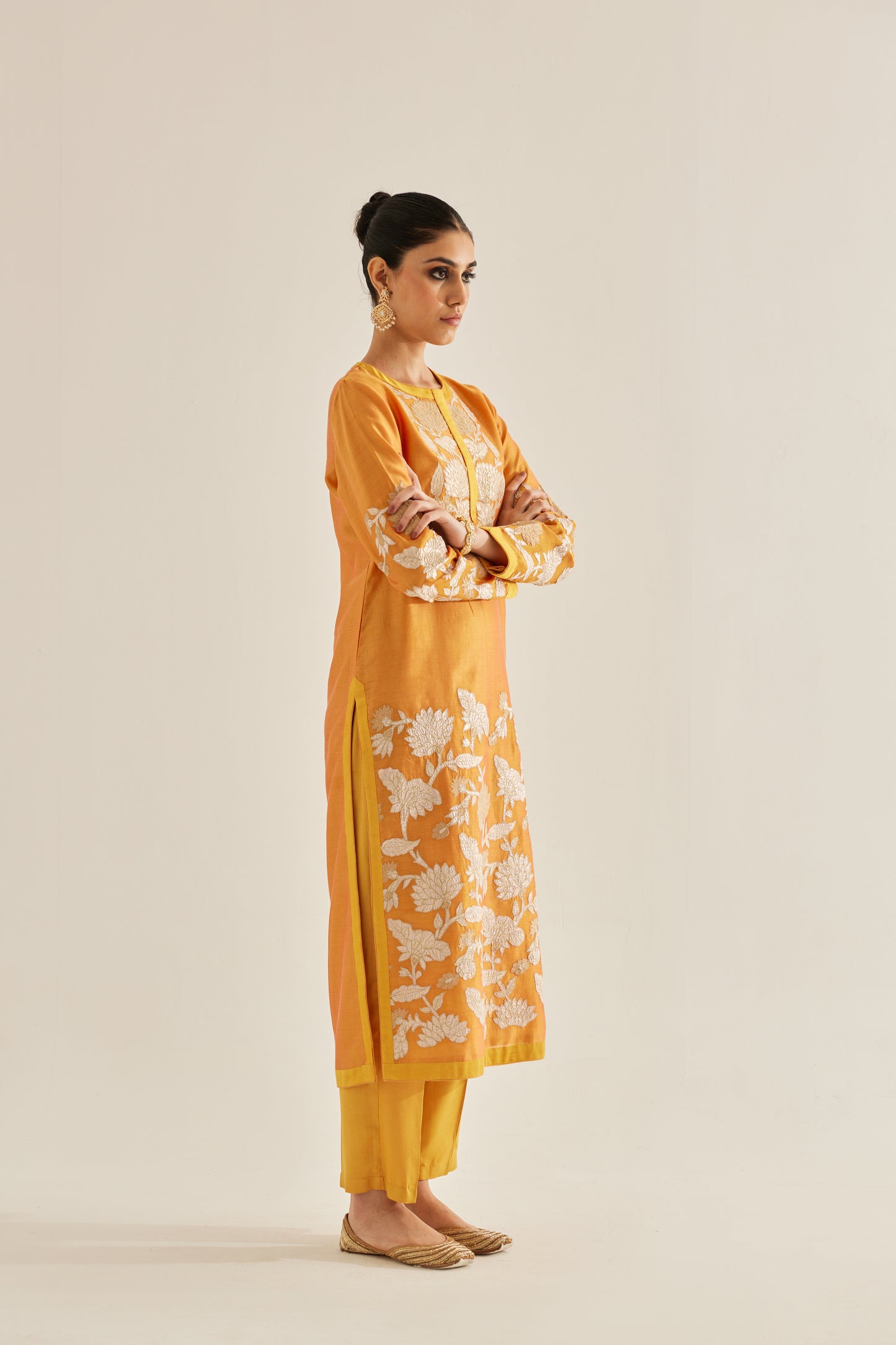 MUSTARD YELLOW KURTA SET