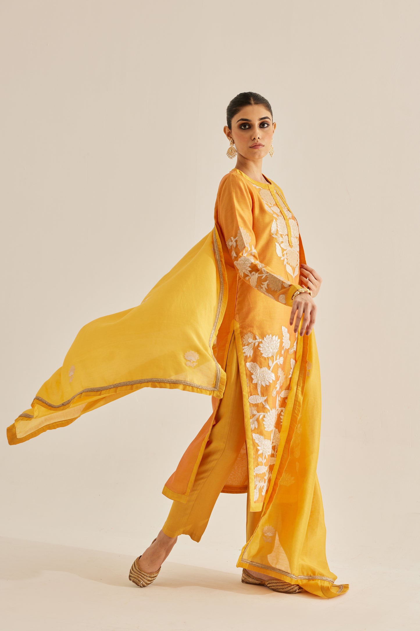 MUSTARD YELLOW KURTA SET