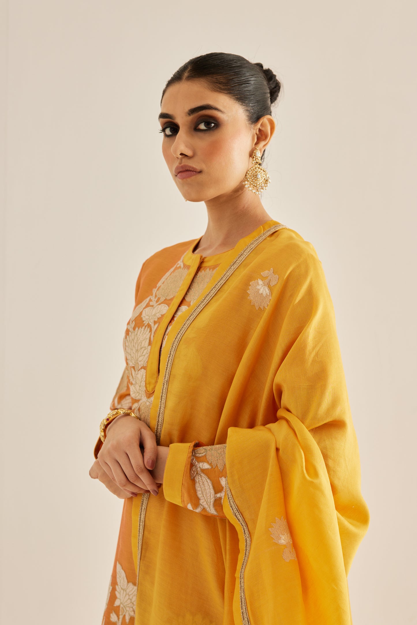 MUSTARD YELLOW KURTA SET