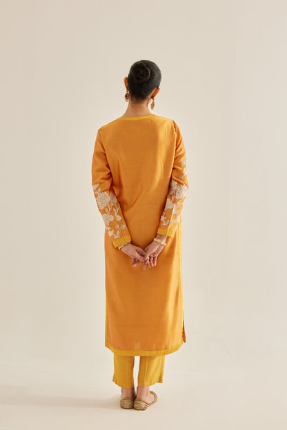 MUSTARD YELLOW KURTA SET